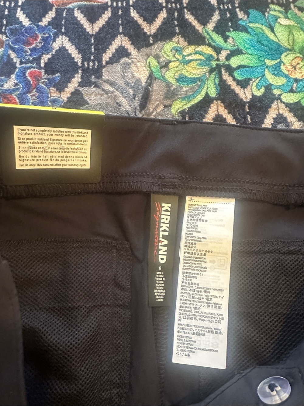 Kirkland Signature Travel Pants Black NWT - Picture 5 of 6